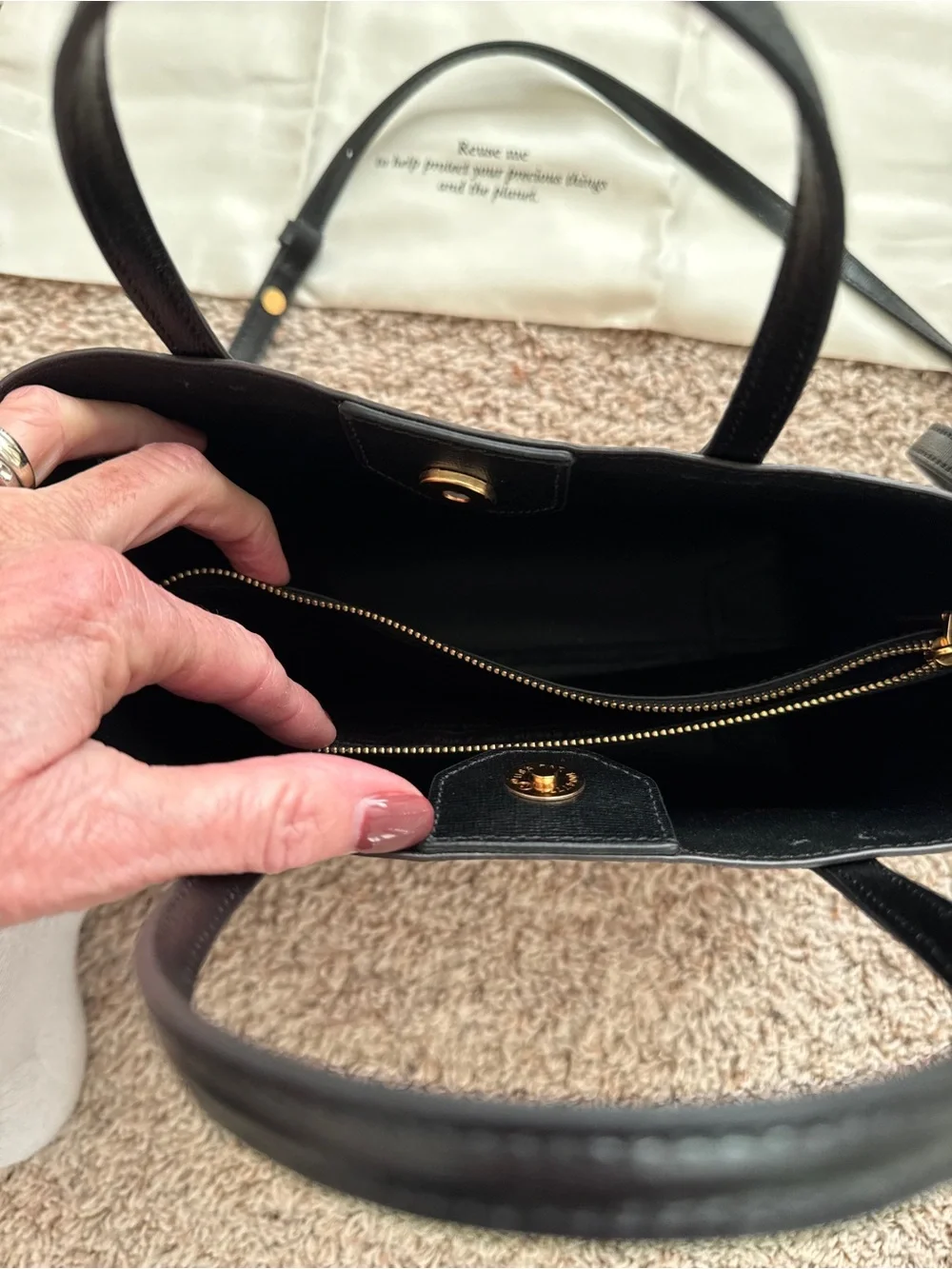 Kate Spade Leopard Print Leather Tote - Brown/Black